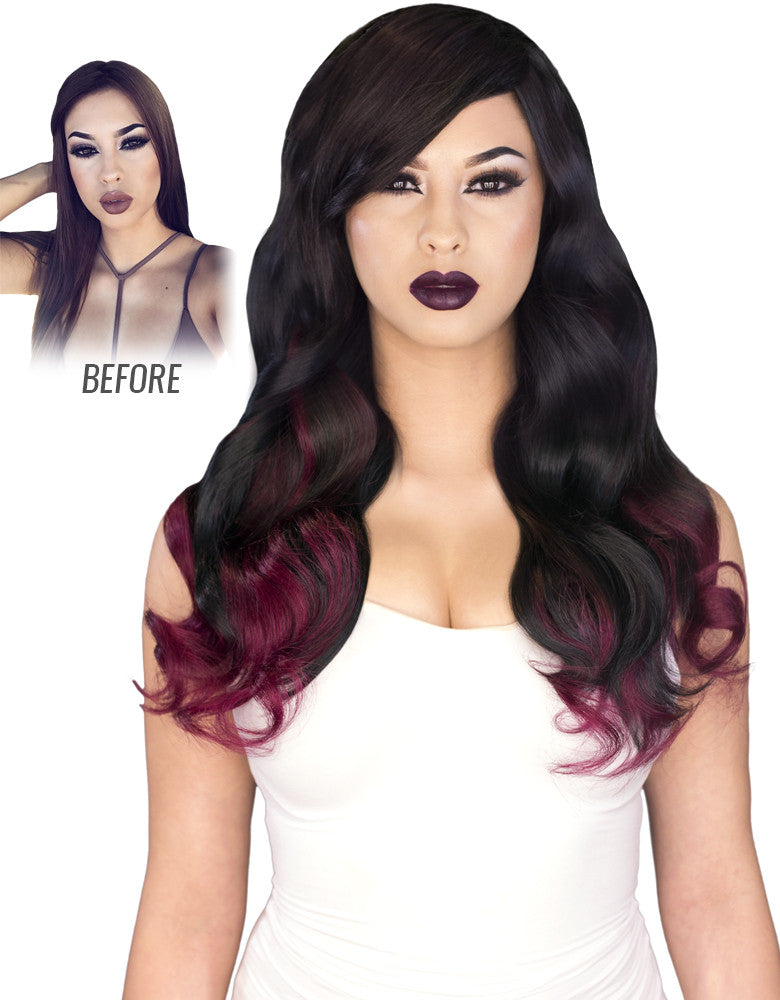 BELLAMI 220g 22 Ombre #18 - Dirty Blonde / Lavender Hair Extensions -  BELLAMI Hair