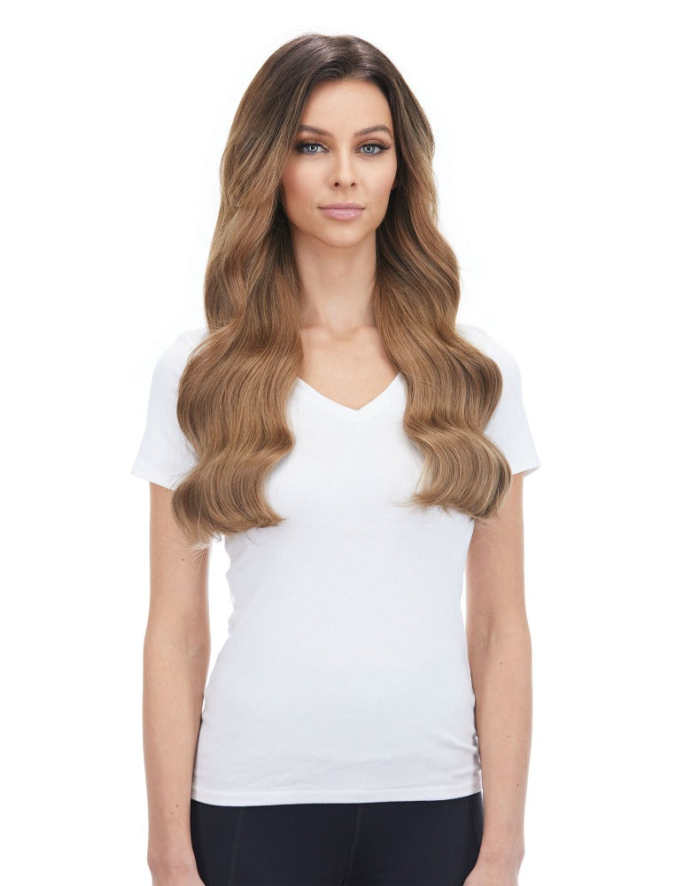 Bellissima 220g 22'' Ash Brown (8) Hair Extensions - BELLAMI Hair