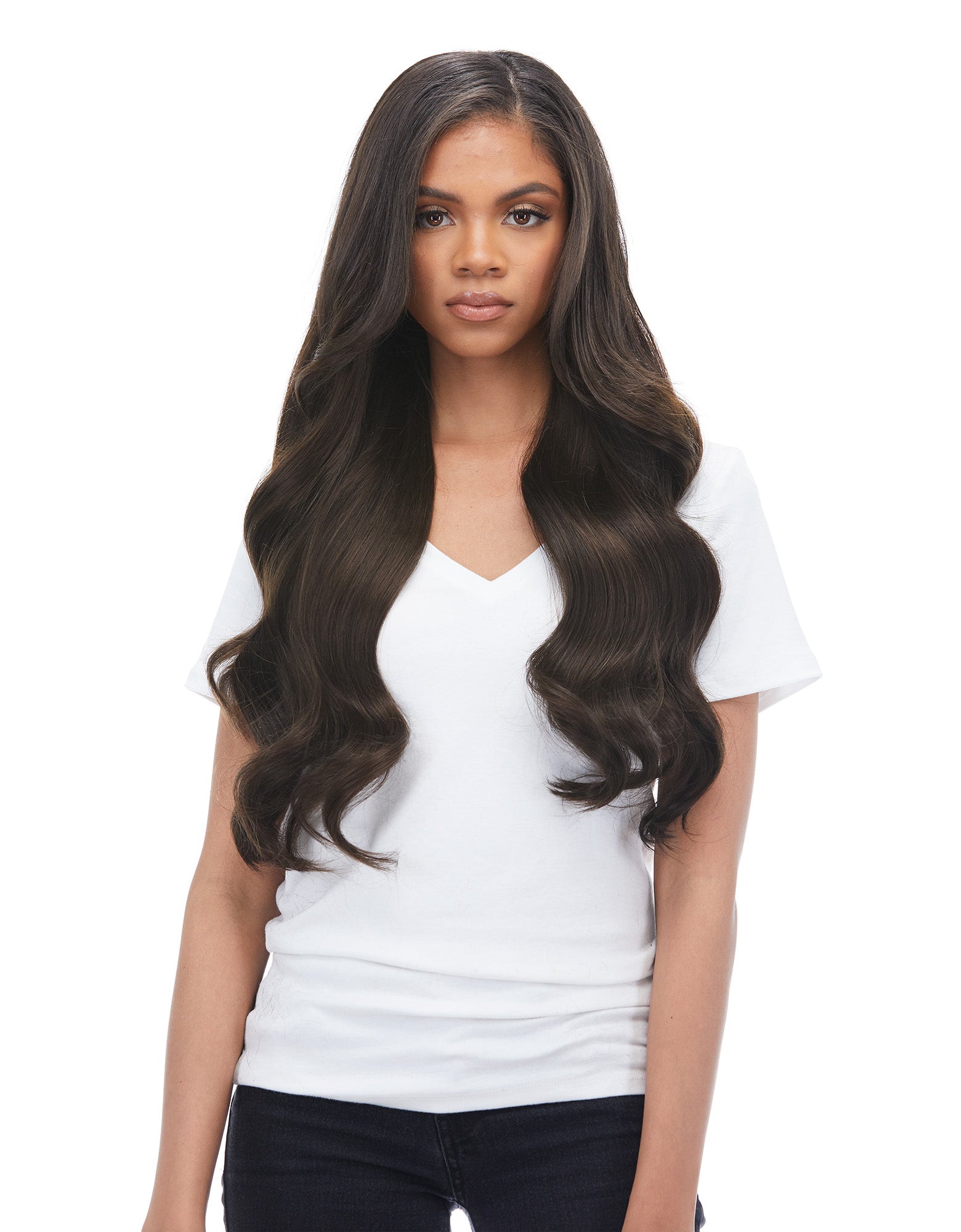 Seamless Clipin Hair Extensions  Human Hair Extensions in India  1 Hair  Stop India